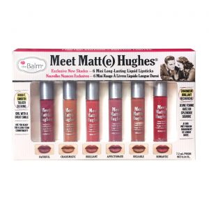 The Balm Meet Matte Hughes Vol. 2 ( 6 Mini Long Lasting Liquid Lipsticks )