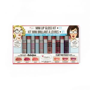 The Balm Mini Lip Gloss Kit Vol. 1 ( Set of 6 Mini Lip Shades )